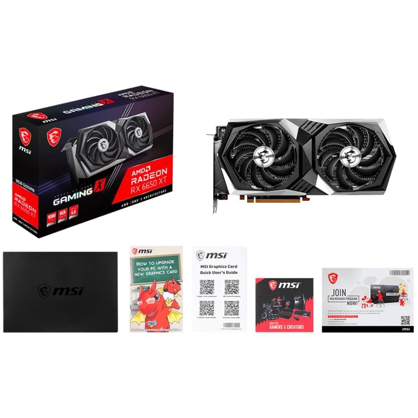 Placa De Video Msi Radeon Rx 6650 Xt Gaming X 8gb Ddr6 Pci 4.0